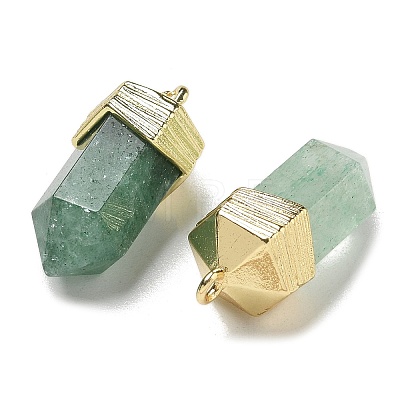 Natural Green Strawberry Quartz Faceted Pendants G-G181-03G-05-1