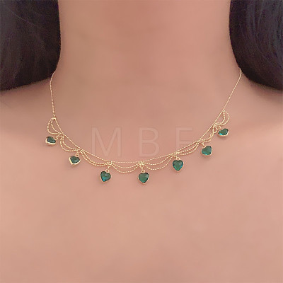 Brass with Cubic Zirconia Pendant Necklaces FS-WGB563A-01-1