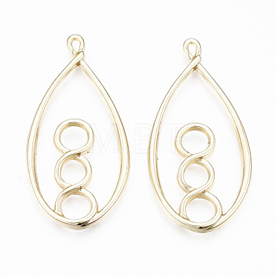 Rack Plating Alloy Pendants PALLOY-T077-64LG-RS-1