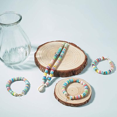 Eco-Friendly Handmade Polymer Clay Beads CLAY-R067-3.0mm-24-1