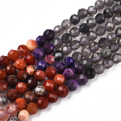 Natural Mixed Gemstone Beads Strands G-D080-A01-02-34-1