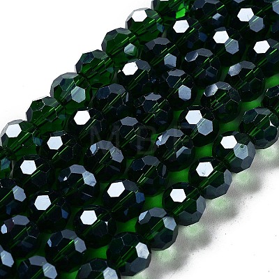 Electroplate Transparent Glass Beads Strands X-EGLA-A035-T10mm-A10-1