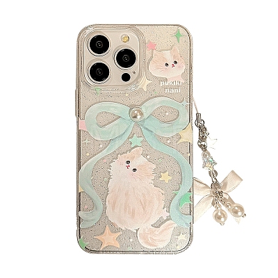 Cute Cartoon Cat TPU Plastic Mobile Phone Cover PW-WGF333E-02-1