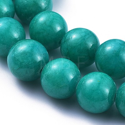 Natural Mashan Jade Beads Strands G-H1626-8MM-44-1