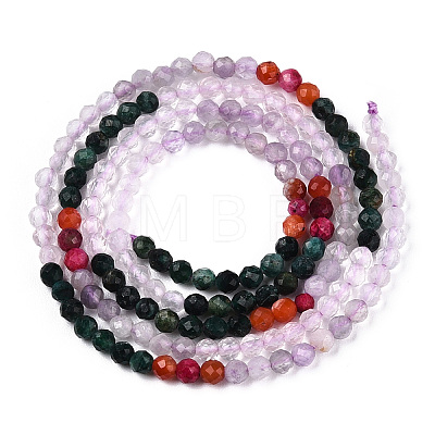 Natural Mixed Gemstone Beads Strands G-D080-A01-03-24-1