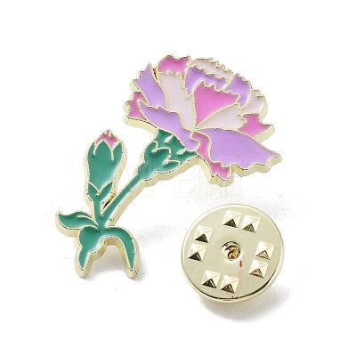 Flower Alloy Enamel Pin Brooches JEWB-C029-06B-G-1