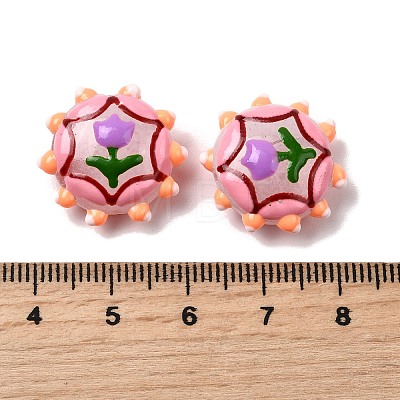Baking Paint Glass Enamel Beads LAMP-K039-34N-1