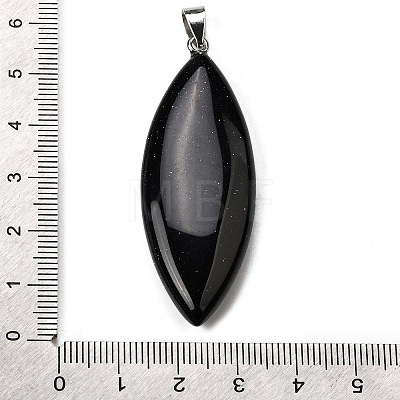 Synthetic Blue Goldstone Big Pendants G-F820-06J-1