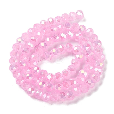 Baking Electroplate Glass Beads Strands LS-DGLA-A039-J6MM-B16-1