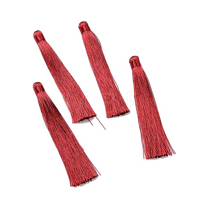 Nylon Tassels Big Pendant Decorations HJEW-G010-B02-1