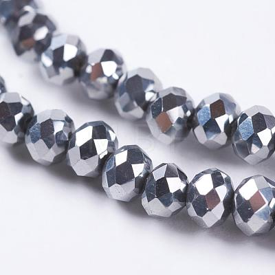 Electroplate Glass Beads Strand EGLA-D009-27-1
