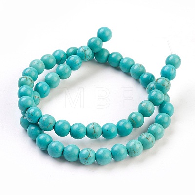 Synthetic Turquoise Beads Strands TURQ-G106-10mm-02D-1