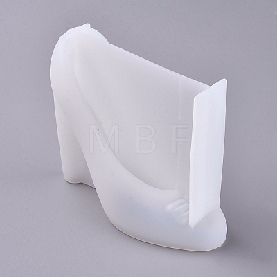 3D High-heeled Shoes Silicone Molds X-DIY-K017-02-1