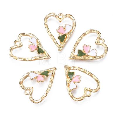 Alloy Enamel Pendants ENAM-S126-010-RS-1