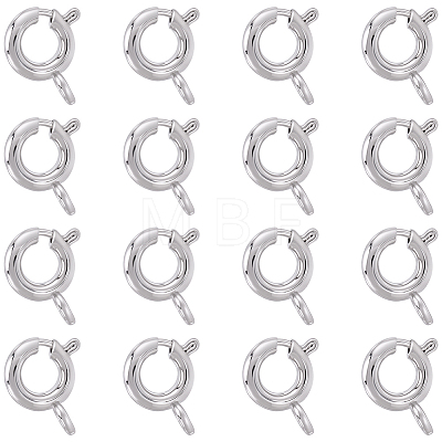 20Pcs Brass Spring Ring Clasps KK-BBC0027-68C-P-1
