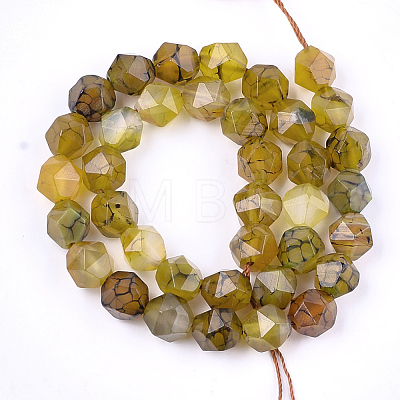 Natural Agate Beads Strands G-T121-08I-1
