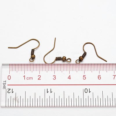 Earring Jewelry Findings Antique Bronze Iron Earring Hooks X-E135-NFAB-1