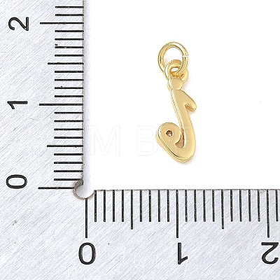 Brass Micro Pave Clear Cubic Zirconia Charms KK-D289-66G-I-1