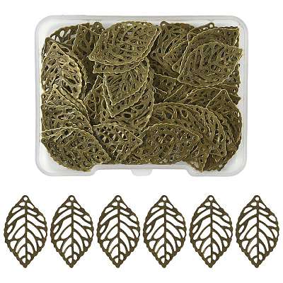 100Pcs Iron Filigree Joiners Pendants IFIN-FS0001-61-1