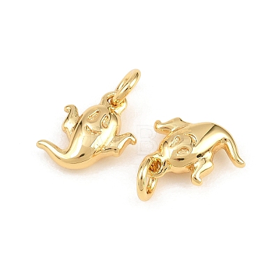 Halloween Brass Charms KK-H292-03G-1