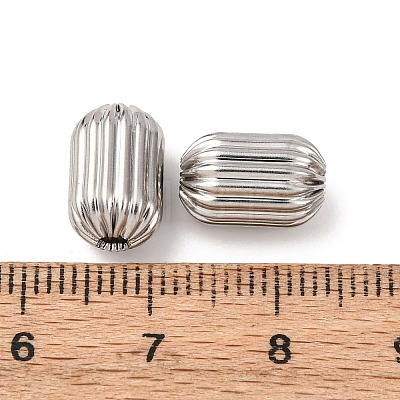 Textured 304 Stainless Steel Beads STAS-I358-11P-06-1