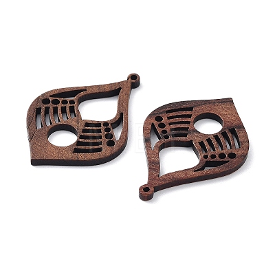 Walnut Wood Laser Cut Pendants WOOD-Q051-04D-1
