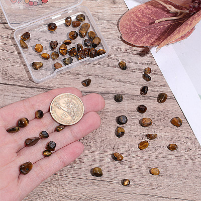 1 Strand Natural Tiger Eye Beads Strands G-PA0002-66-1