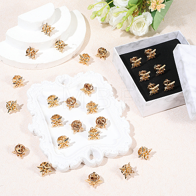 Electroplate Zinc Alloy Anti-glare Lapel Pin Backs JEWB-WH0001-76G-01-1