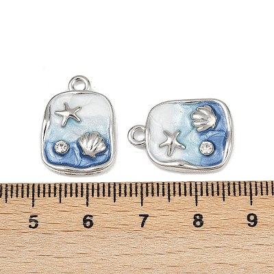 Alloy Rhinestone Pendants PALLOY-P311-02P-1