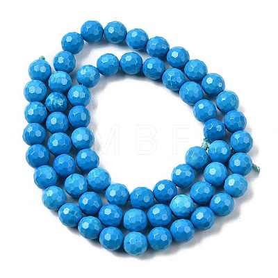 Natural Magnesite Beads Strands G-P598-E-6mm-02-1