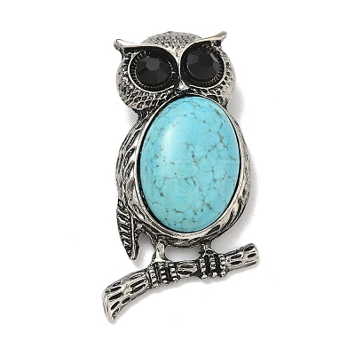 Dyed Synthetic Turquoise Big Pendants G-XCP0001-49-1