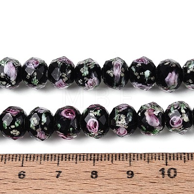 Handmade Luminous Lampwork Beads Strands LAMP-N037-01A-1