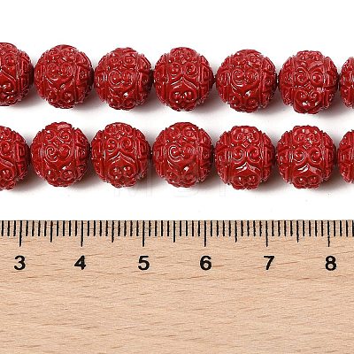 Synthetic Coral Carved Beads Strands CORA-U003-05A-1