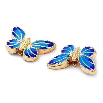 Brass Enamel Beads KK-S392-09-1