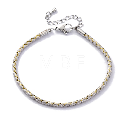 Polyester Cord Braided Bracelet Makings MAK-Z003-01P-15-1