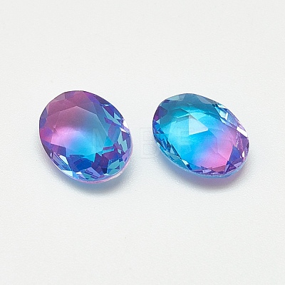 Pointed Back Glass Rhinestone Cabochons RGLA-T080-6x8-004TO-1