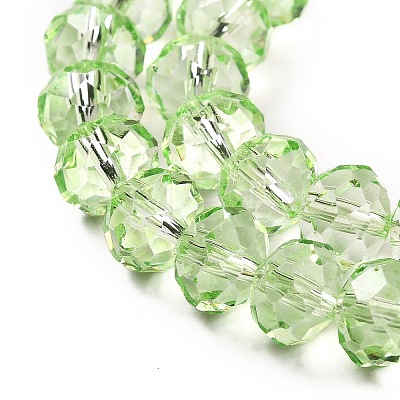 Transparent Baking Paint Glass Beads Strands DGLA-A034-T8mm-D11-1