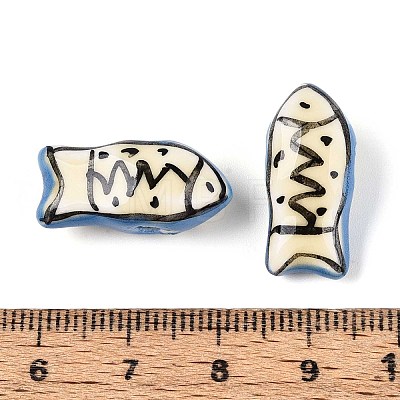 Handmade Porcelain Ceramic Beads PORC-T133-28H-1