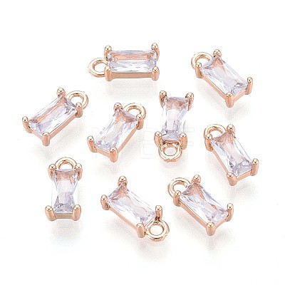 Transparent Glass Charms GLAA-T007-13H-1
