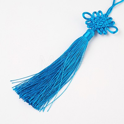 Polyester Tassel Pendant Decorations AJEW-WH0049-A04-1