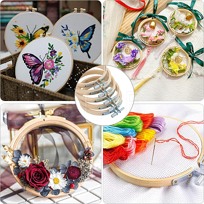 Bamboo Embroidery Hoops AJEW-WH20020-316B-1