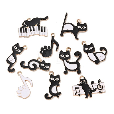 Alloy Enamel Pendants AL-CBADB2B-10G-1