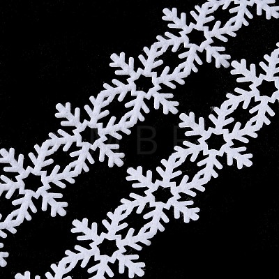 Christmas Snowflake Felt Lace Trim OCOR-D013-03C-1