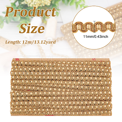 Polyester S-shaped Lace Trim OCOR-WH0068-80A-1