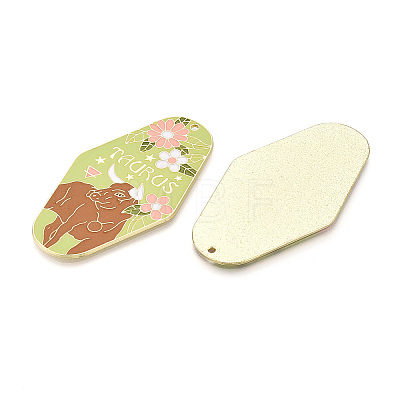 Rack Plating Alloy and Enamel Big Pendants ENAM-T021-29L-1