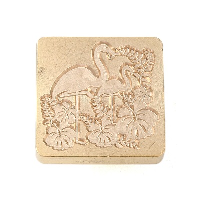 Animal Insect Theme Golden Plated Wax Seal Brass Stamp Head STAM-K001-03G-07-1