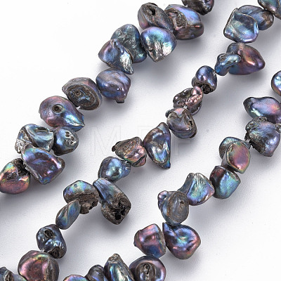 Natural Keshi Pearl Beads Strands PEAR-S021-013B-02-1