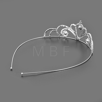 Fashionable Wedding Crown Rhinestone Hair Bands OHAR-S194-06-1