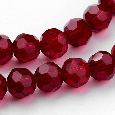 Transparent Glass Bead Strands GLAA-G013-8mm-97-1