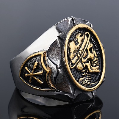 Halloween 304 Stainless Steel Finger Rings for Men FS-WG33C94-10-1